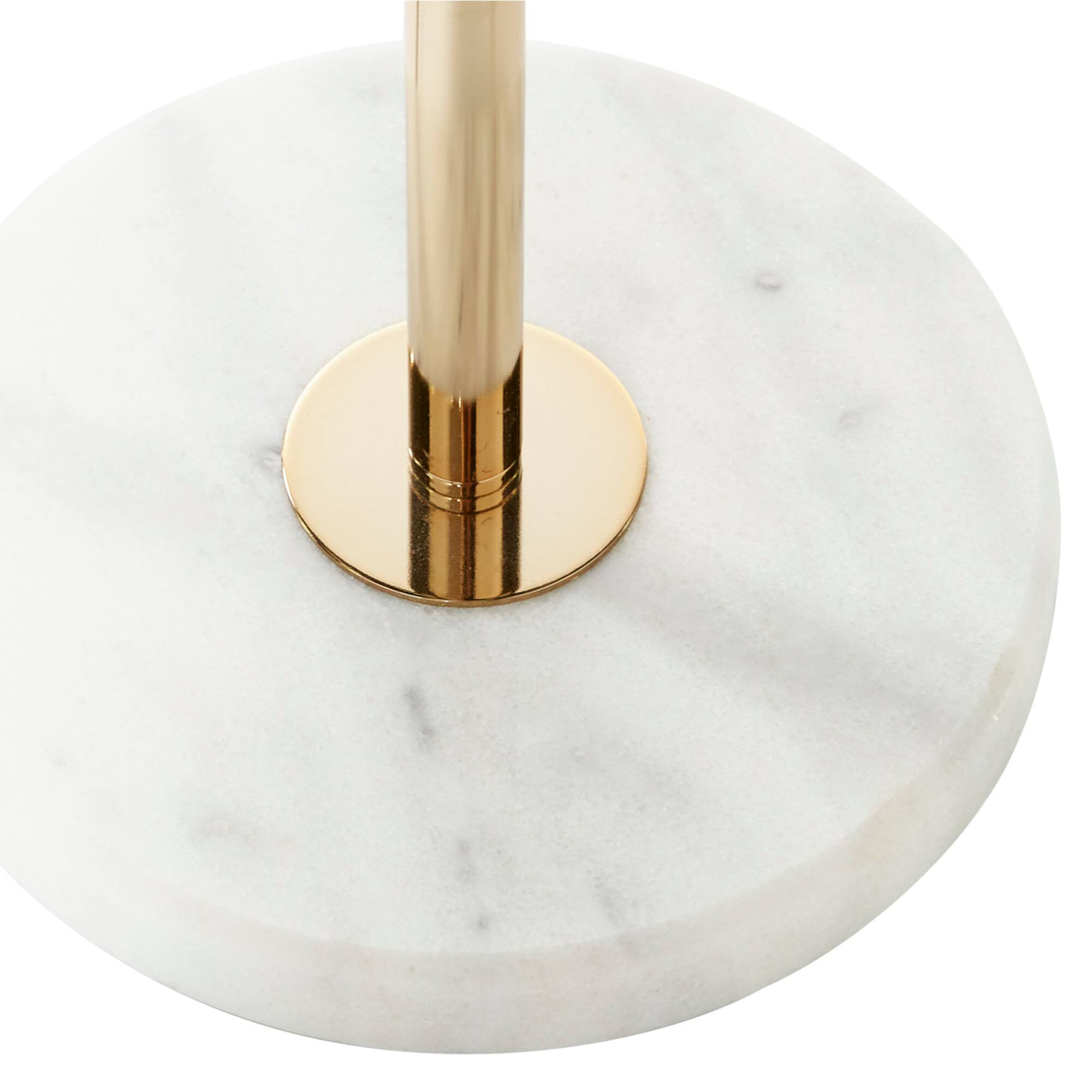 CosmoLiving by Cosmopolitan White Metal Modern Floor Lamp, 64" x 12" x 12"
